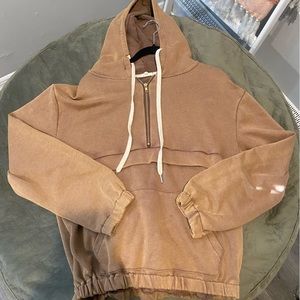 Brown hoodie